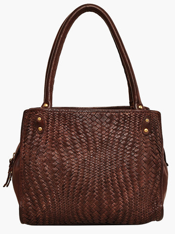 Vintage Woven Leather bag