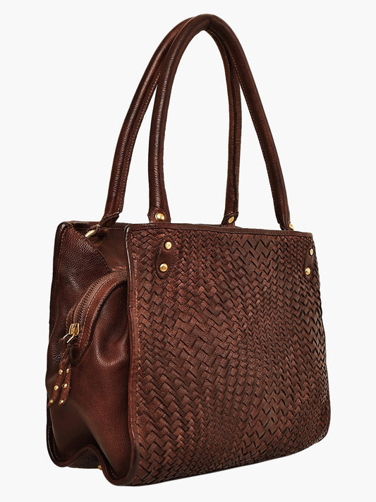 Vintage Woven Leather bag