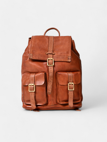 Art N Vintage Samba : Real Leather Tan Backpack