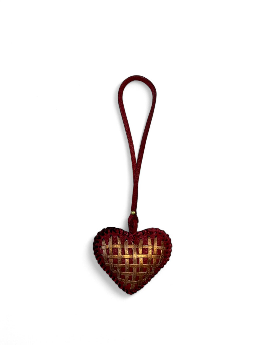 LoveLink leather bag charm by art n vintage