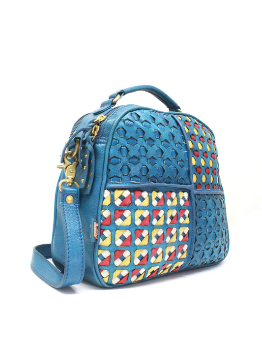 Vintage Textured Leather Crossbody