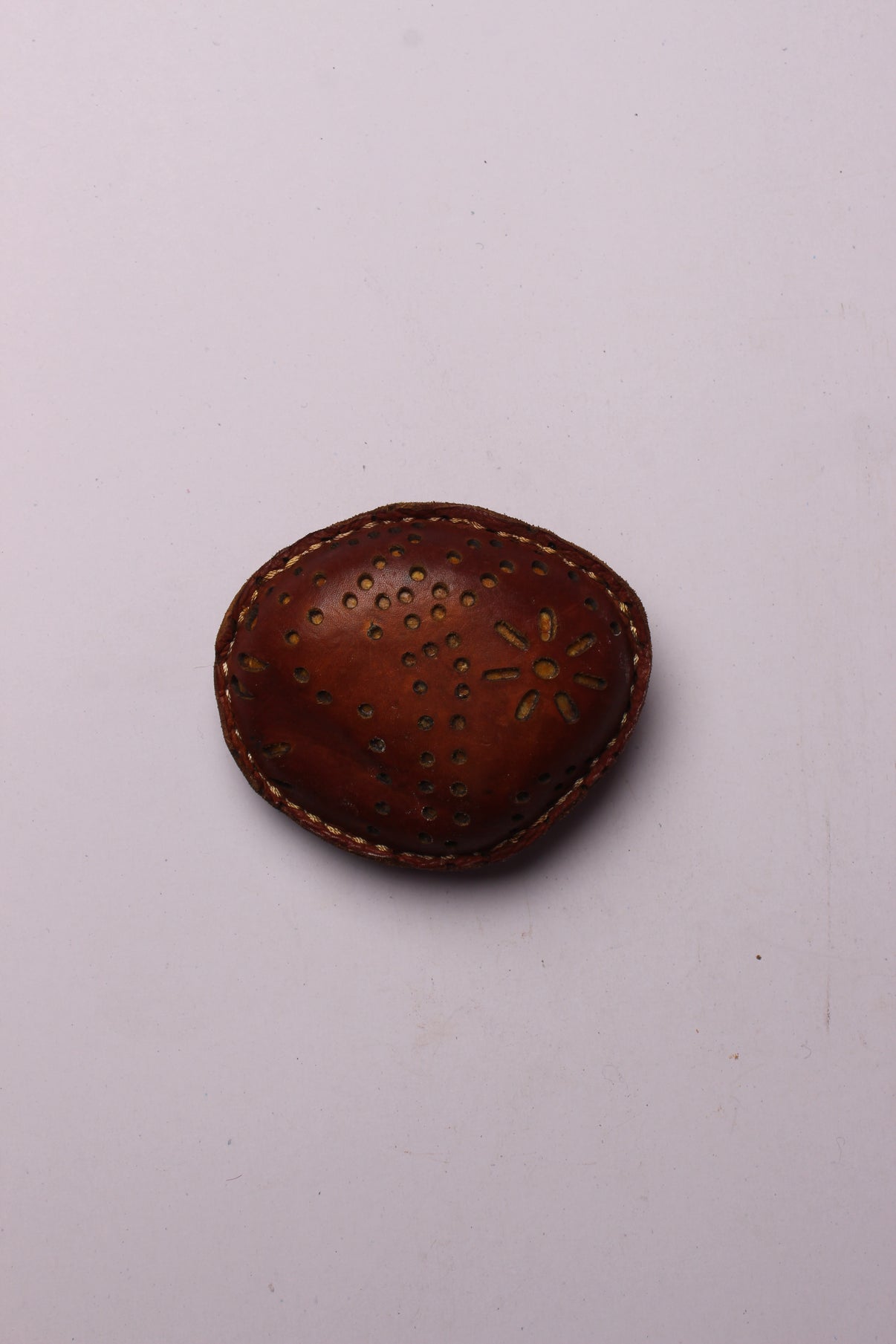 Precision Elegance LaserCut Leather Paperweight