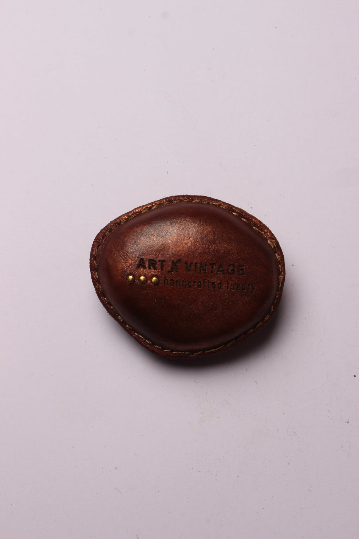 Precision Elegance LaserCut Leather Paperweight