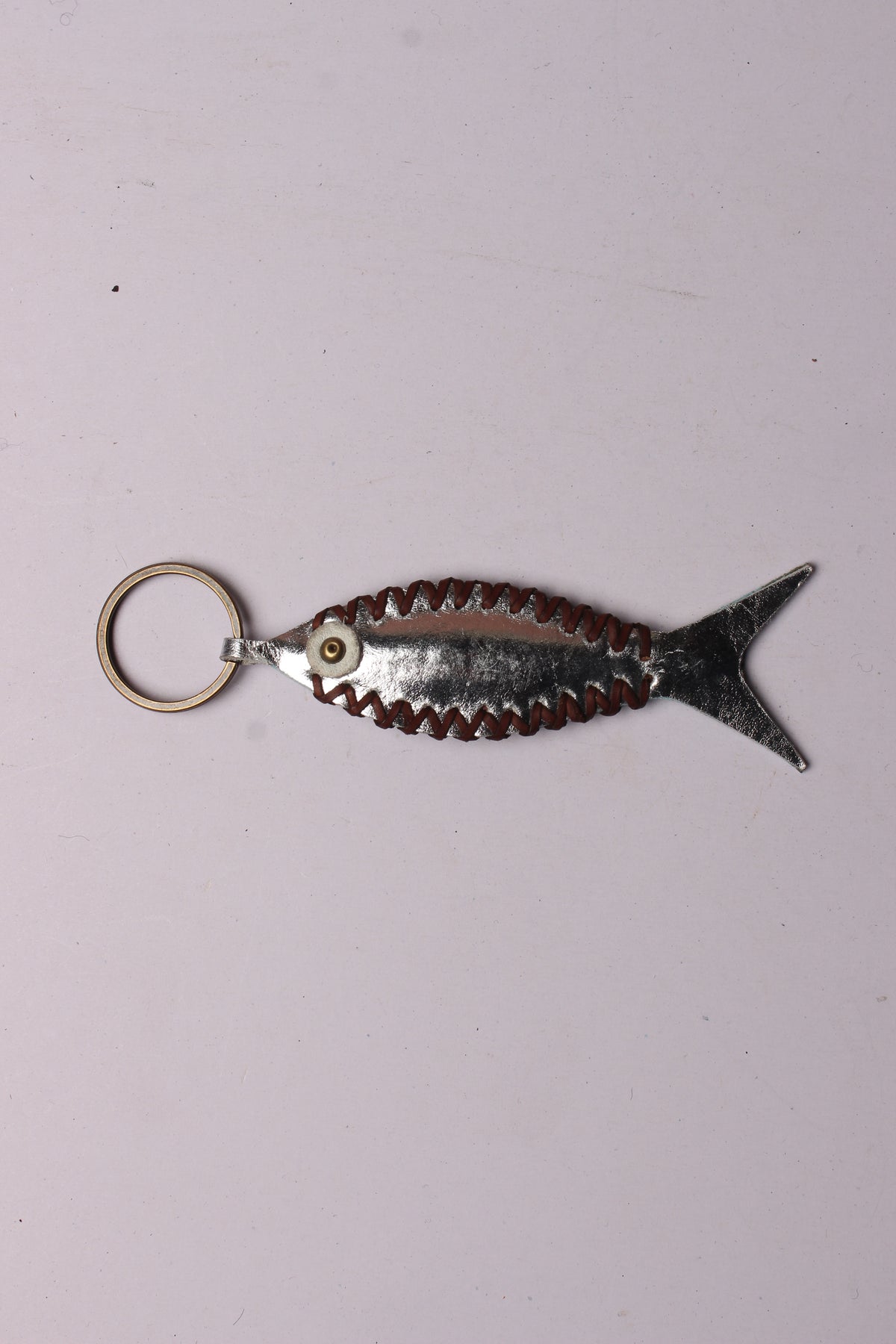 Fish Finger Key Rings Leather Keychain – Natural Handcrafted