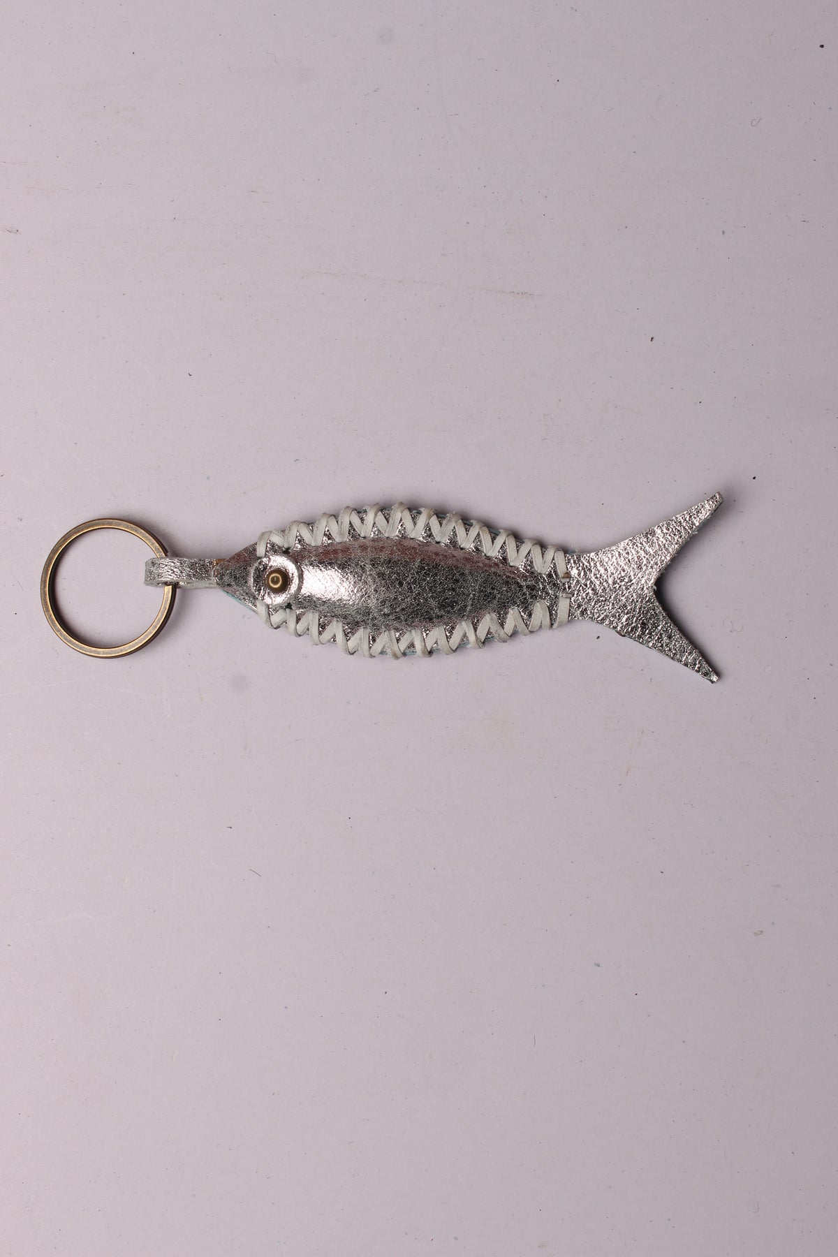 Fish Finger Key Rings Leather Keychain – Natural Handcrafted