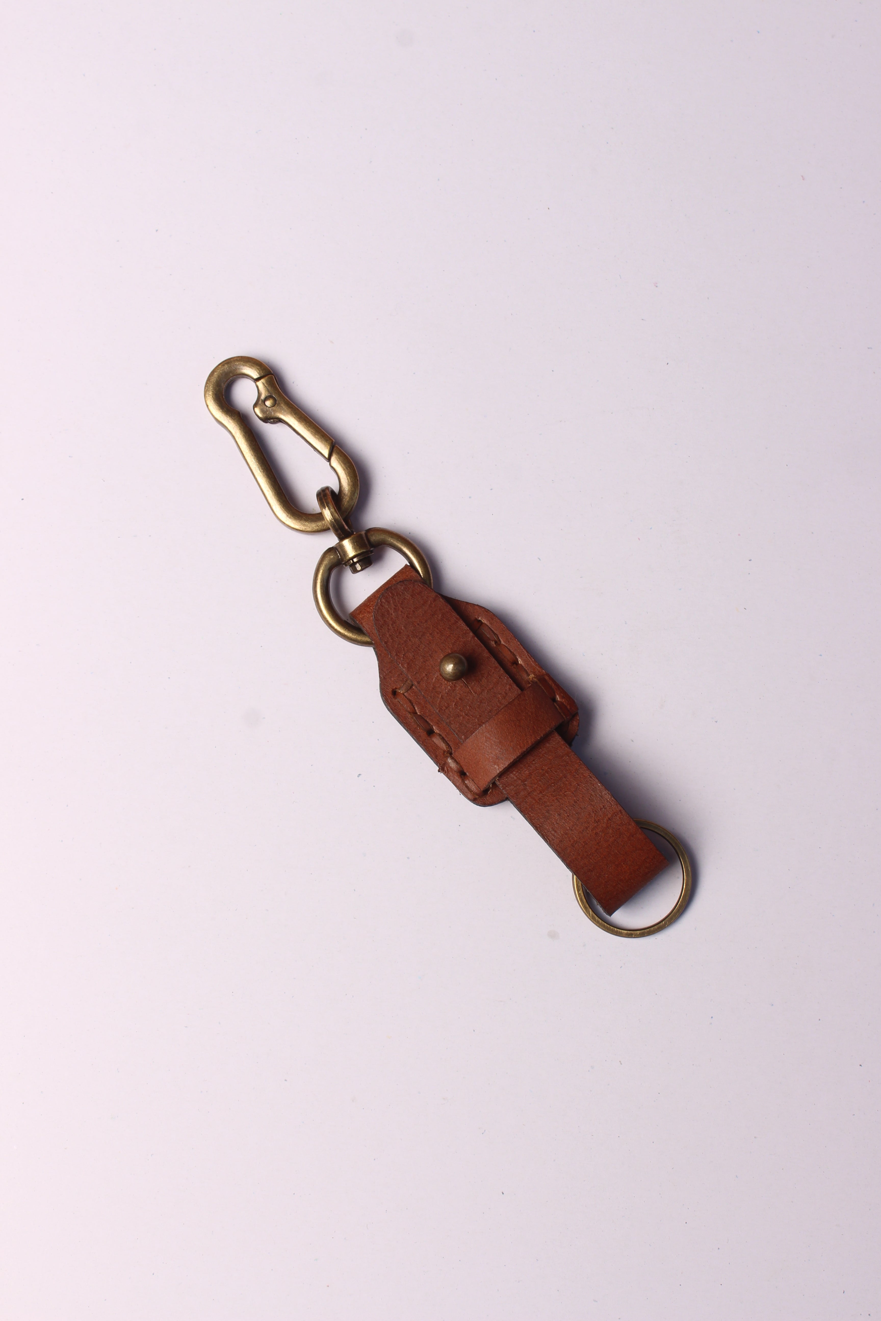 Leather Keychain – Natural Handcrafted