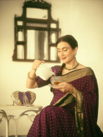 Mehira Heart Handcrafted Leather Clutch