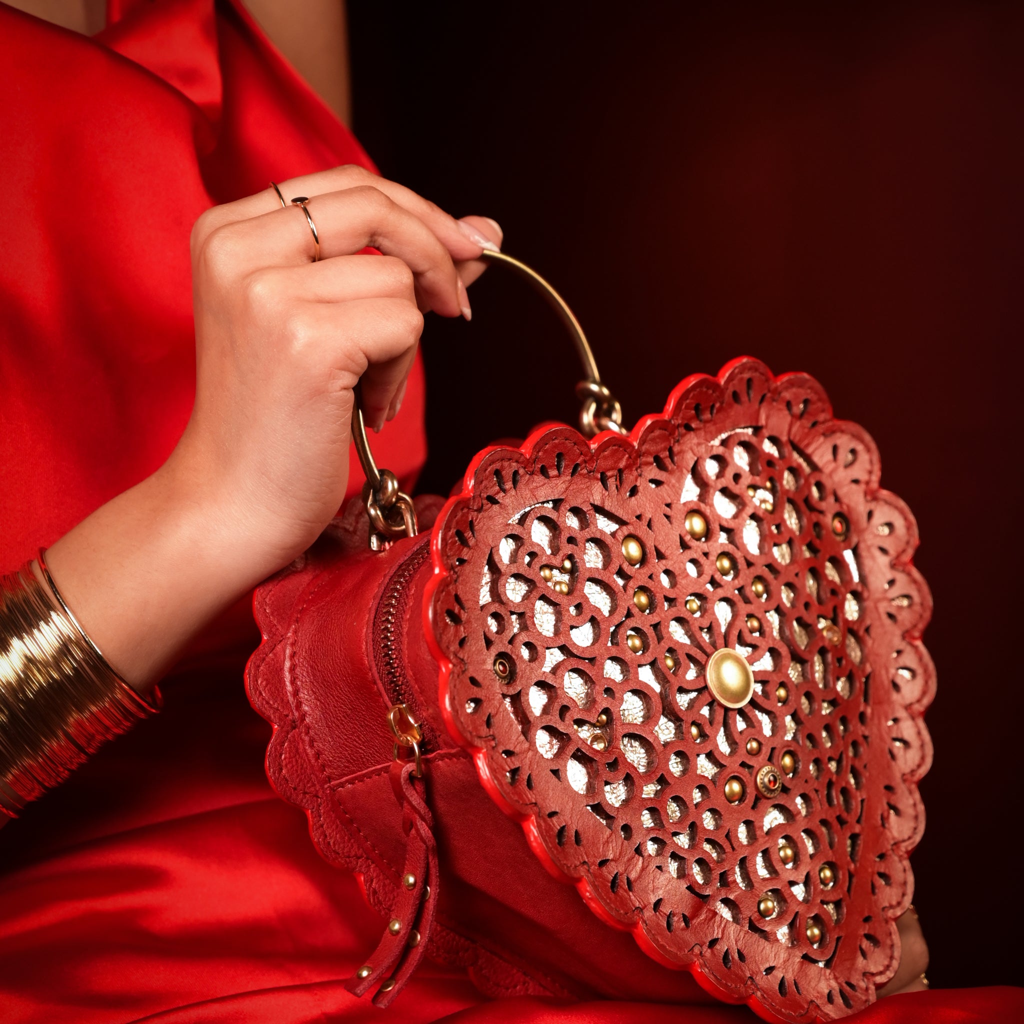 Love Spell Red Heart Bag By Art N Vintage