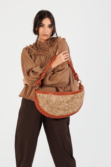 Art N Vintage Handwoven Hobo Shoulder Bag