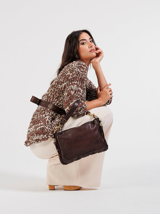 Art N Vintage Brown Classic Genuine Leather Shoulder Bag