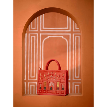 Hawa Mahal tote 2.0 Art N Vintage Real Leather Tote