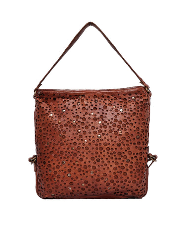 Elara Mandala Handcrafted Leather Shoulder Sling Bag