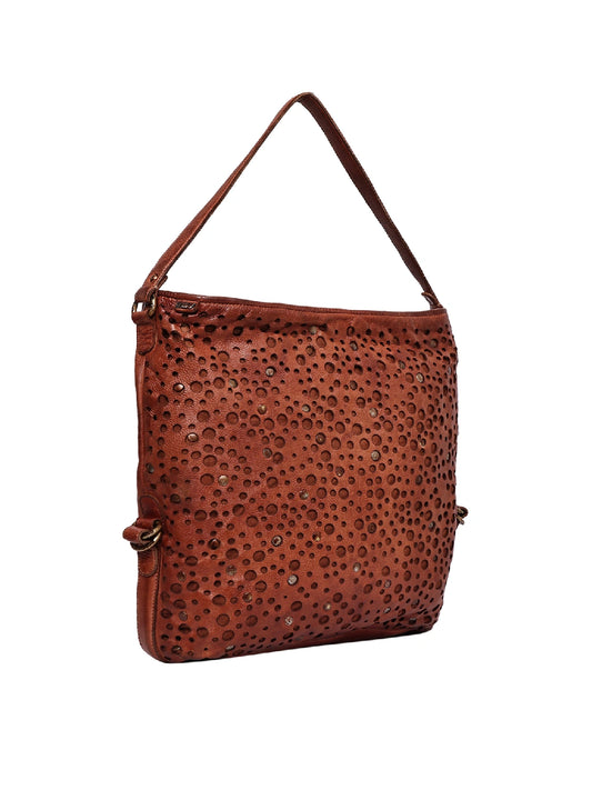 Elara Mandala Handcrafted Leather Shoulder Sling Bag
