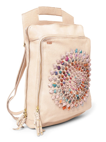 Artisan Mosaic Real Leather Convertible Backpack