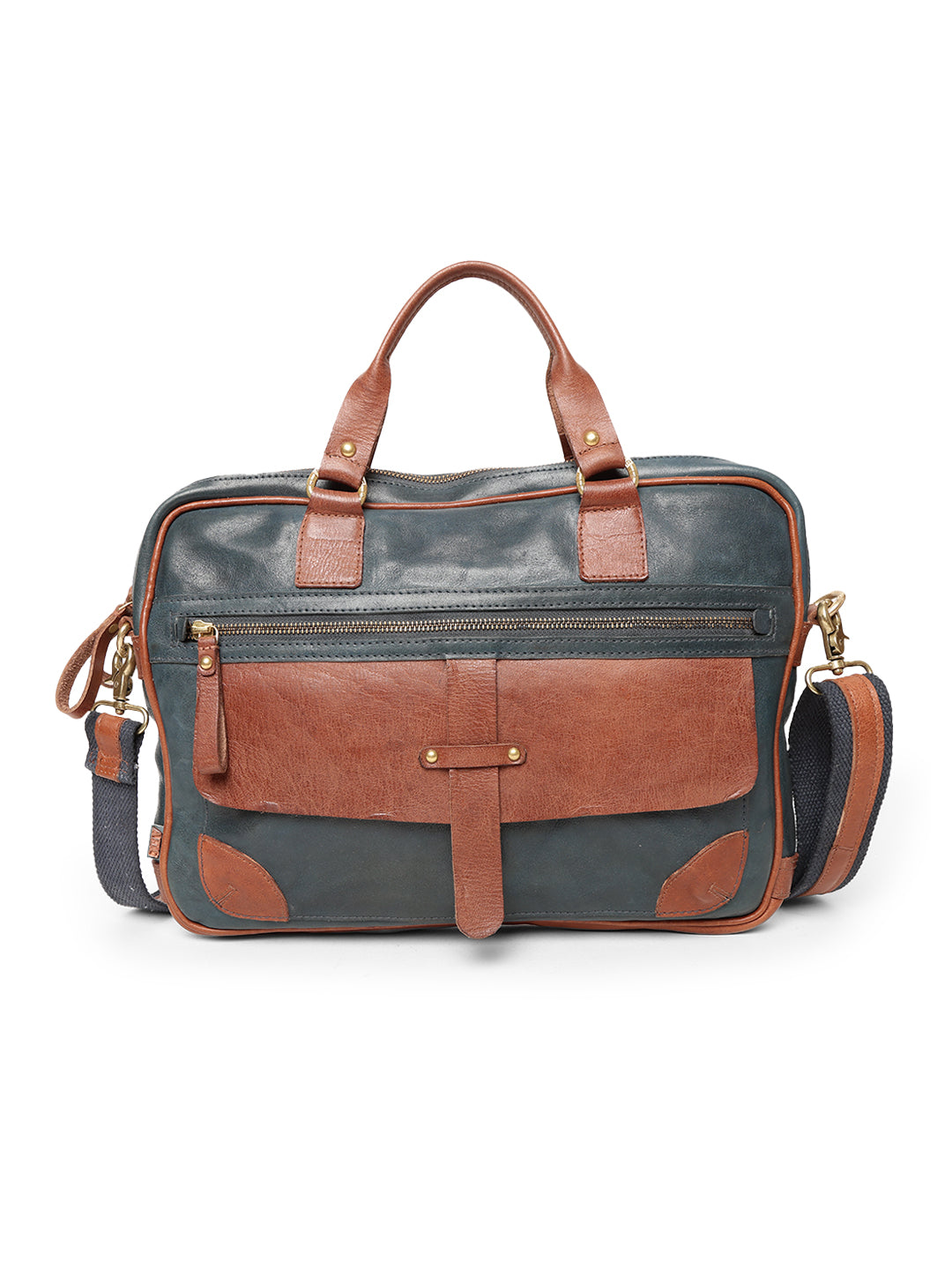 Winger : Real Leather Laptop Bag by Art N Vintage