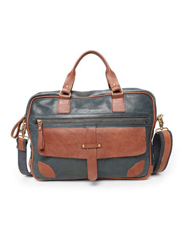 Winger : Real Leather Laptop Bag by Art N Vintage
