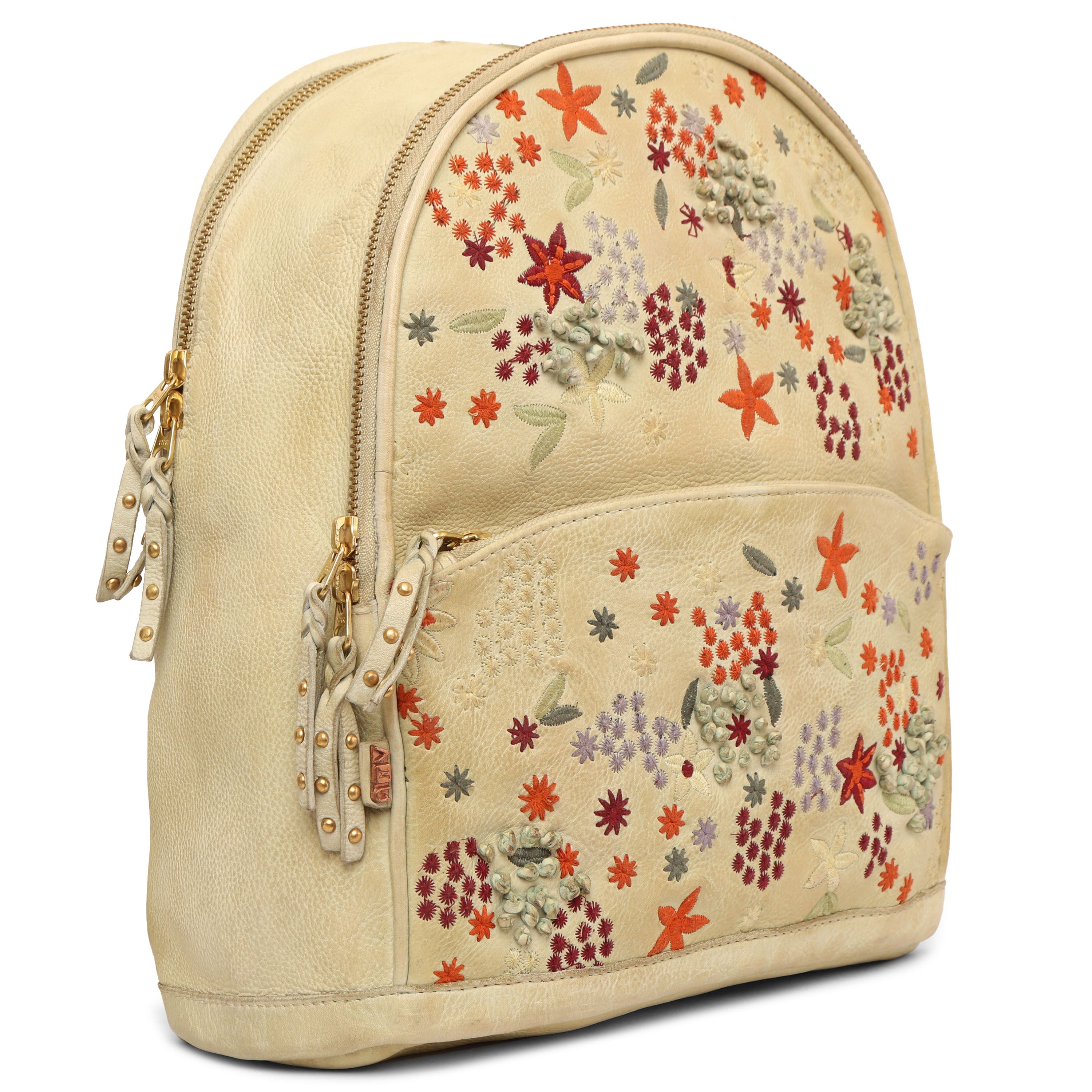 Floral embroidered backpack best sale