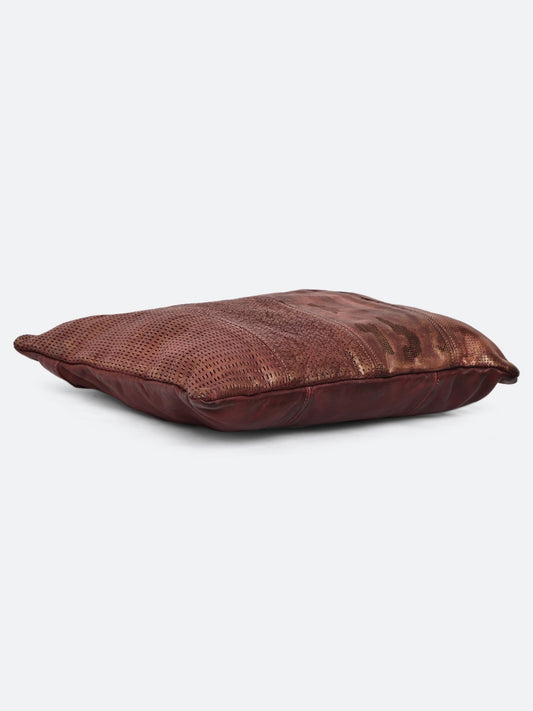 Heritage Cutwork Genuine Leather Cushion