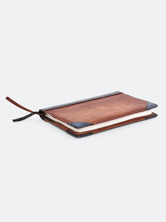 Vintage Two-Tone Real Leather  Diary Cover