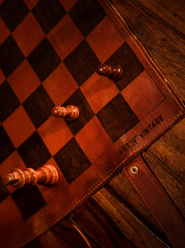 40/41 Leather Chess Board