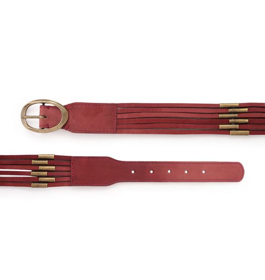 Brodo Womens Genuine Leather Belt by Art N Vintage