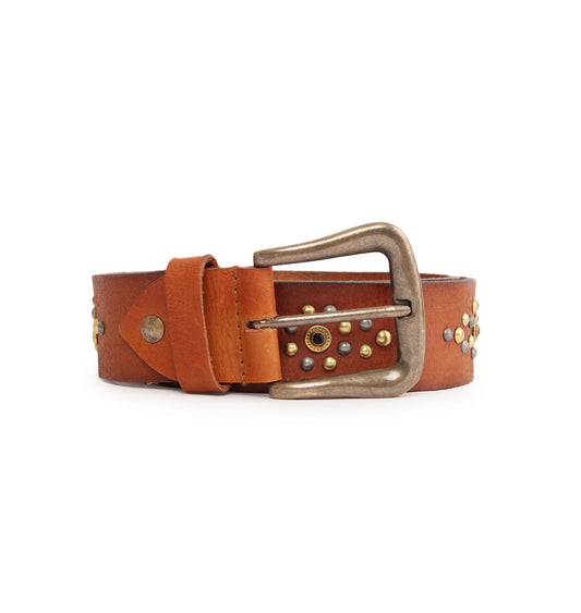 TAN  Womens Genuine Leather Belt by Art N Vintage