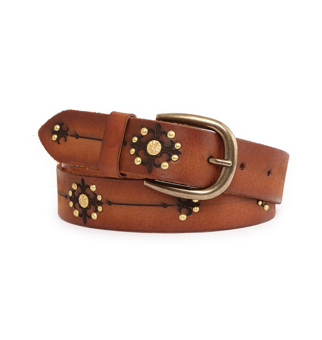 Tan Women's Genuine Leather Belt by Art N Vintage