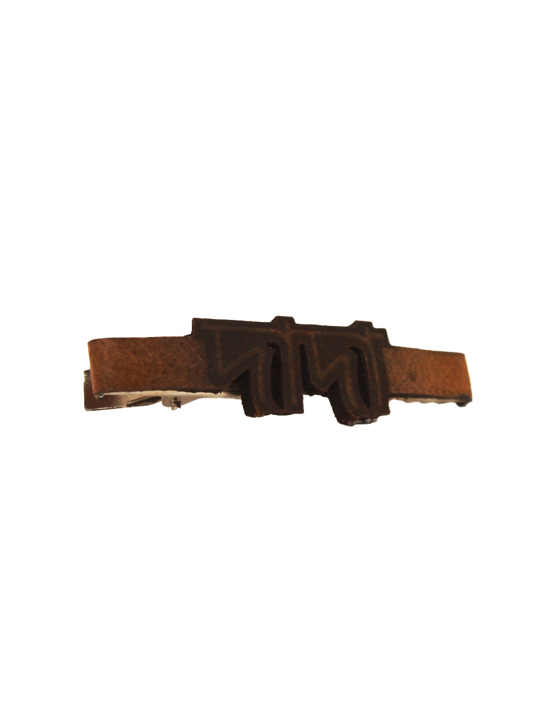 Leather Brooch – “DADA” Bengali Script for Elder Brother