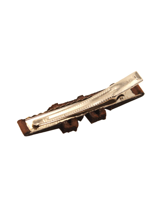 Leather Brooch – “DADA” Bengali Script for Elder Brother