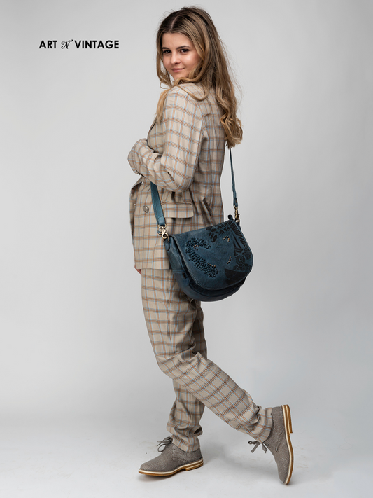 Fresia: Leather Laser Cross Body