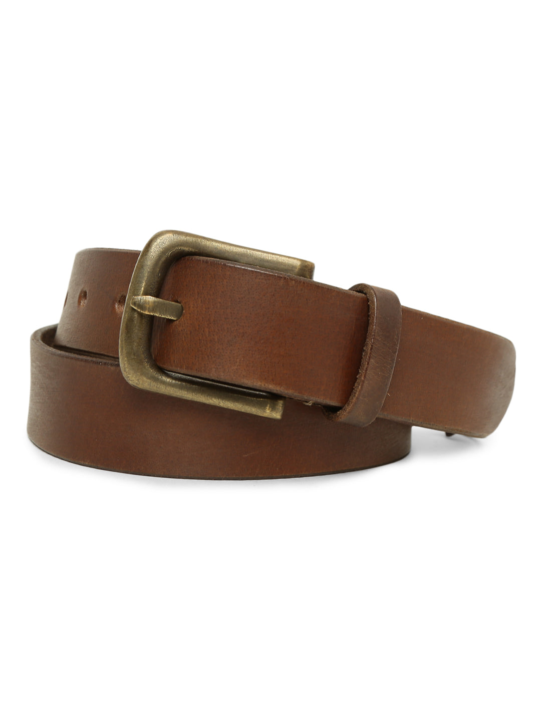 Genuine Brown Plain Mens Leather Belt