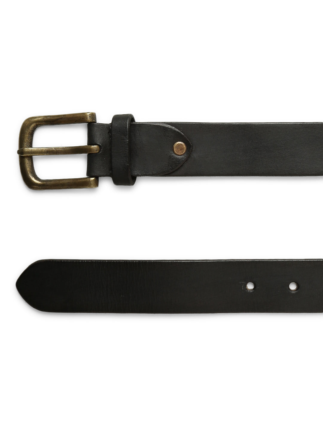 Genuine Black Plain Mens Leather Belt By Art N Vintage